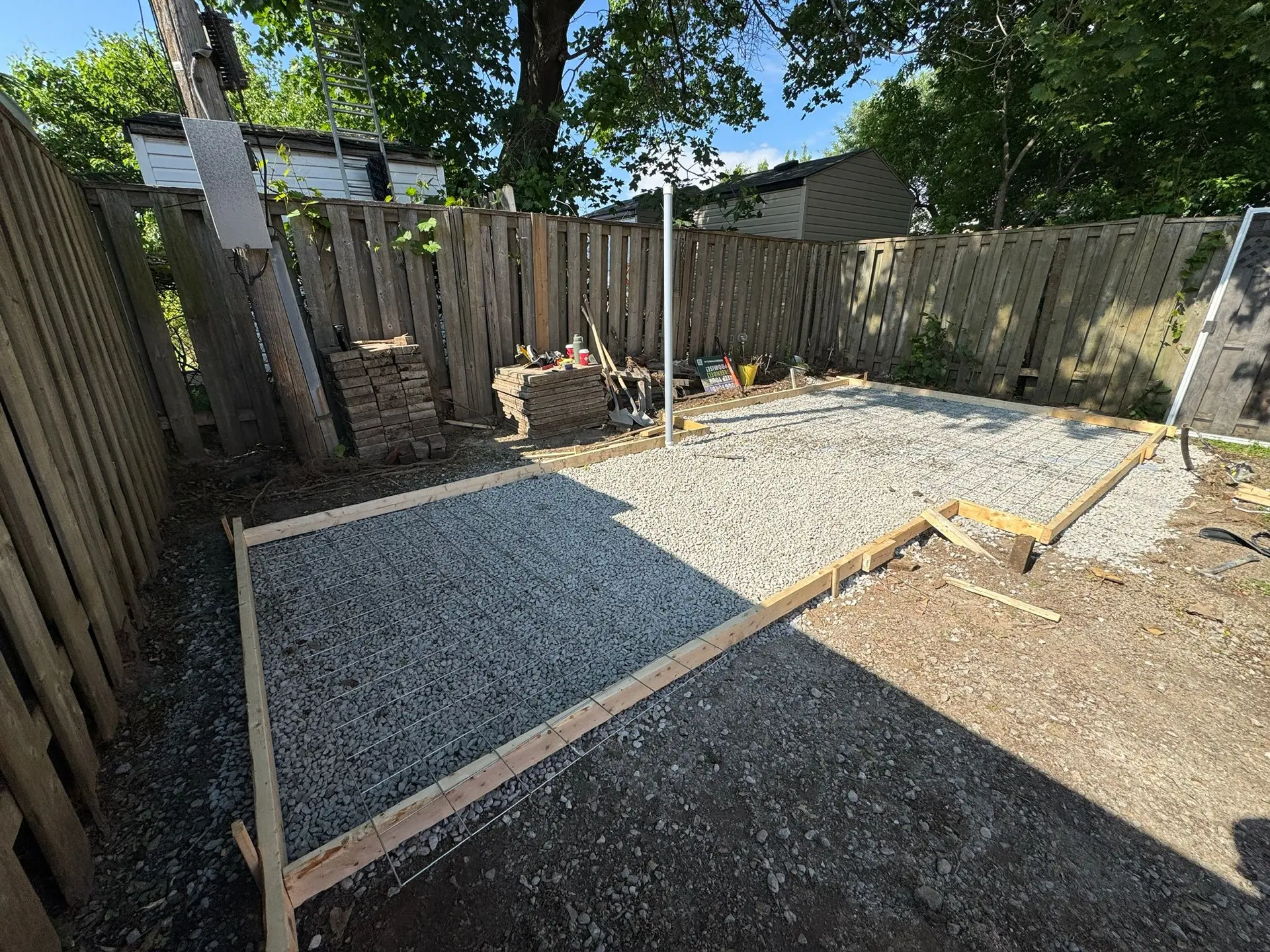 Garden Ground Preparation and Formwork