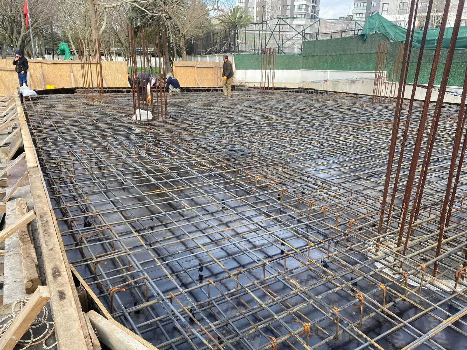 Large Area Reinforced Concrete Application